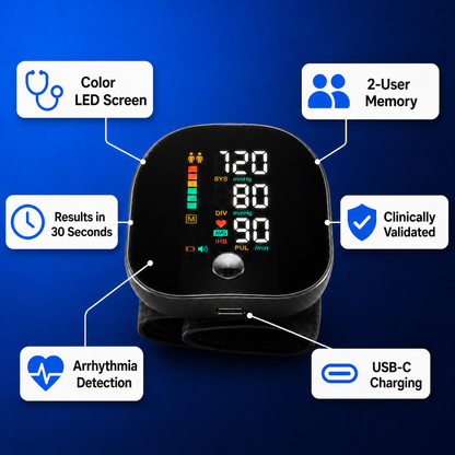 PressioPro™ — No more big cuff digging into your arm